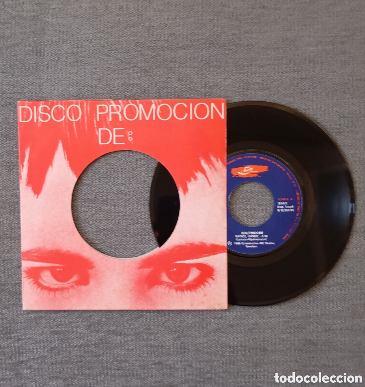 Discos de vinilo: Baltimoore. Dance, Dance/ Rain. Single 7&rdquo; PROMO, a&ntilde;o 1988. - Foto 1