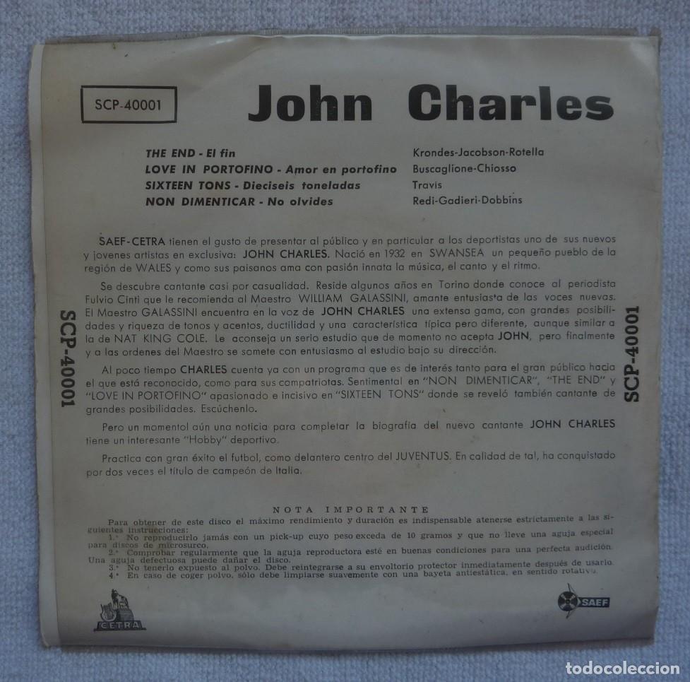 Discos de vinilo: JOHN CHARLES // THE END+3 // 1960 // EP - Foto 2