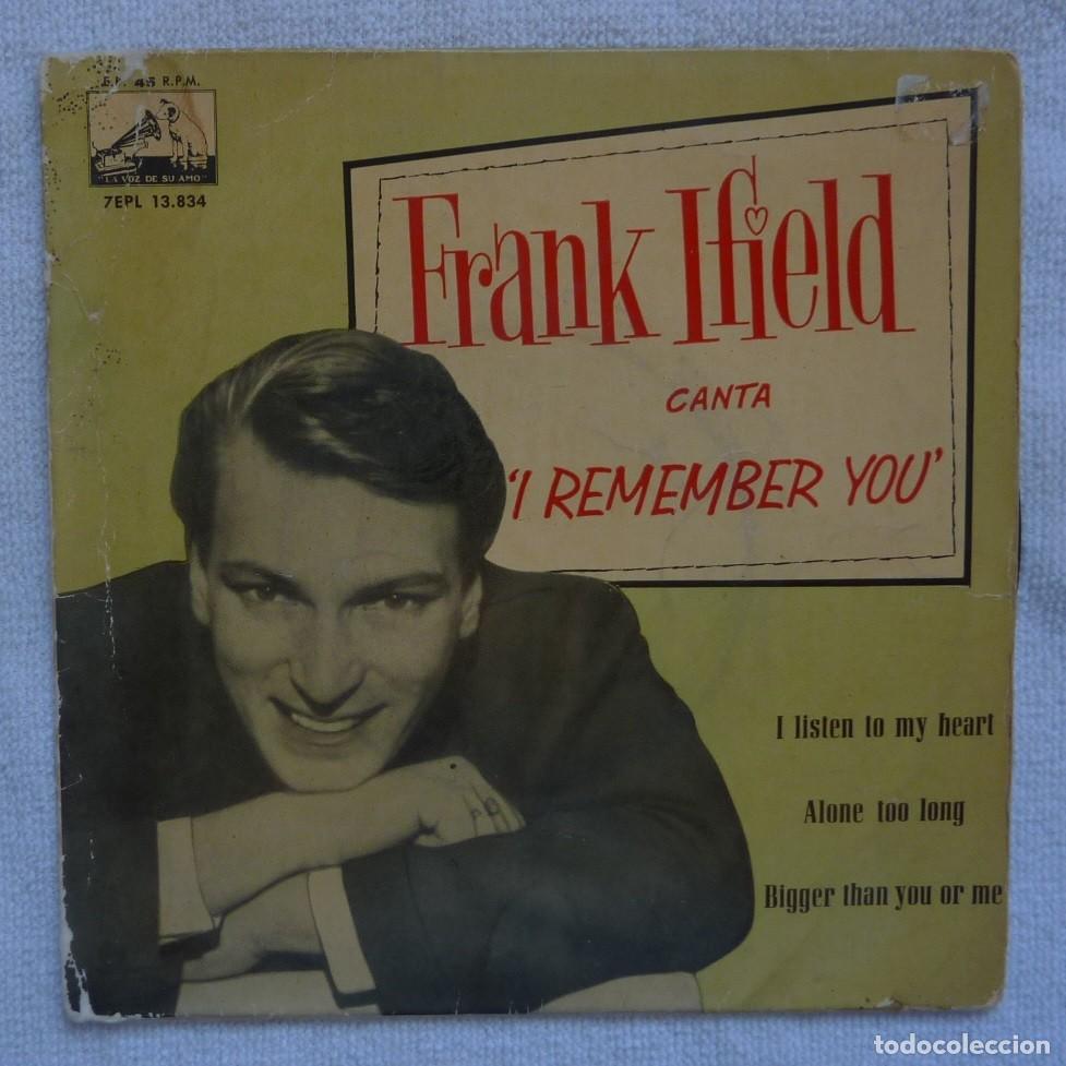 Discos de vinilo: FRANK IFIELD // I REMEMBER YOU+3// 1962 // EP - Foto 1