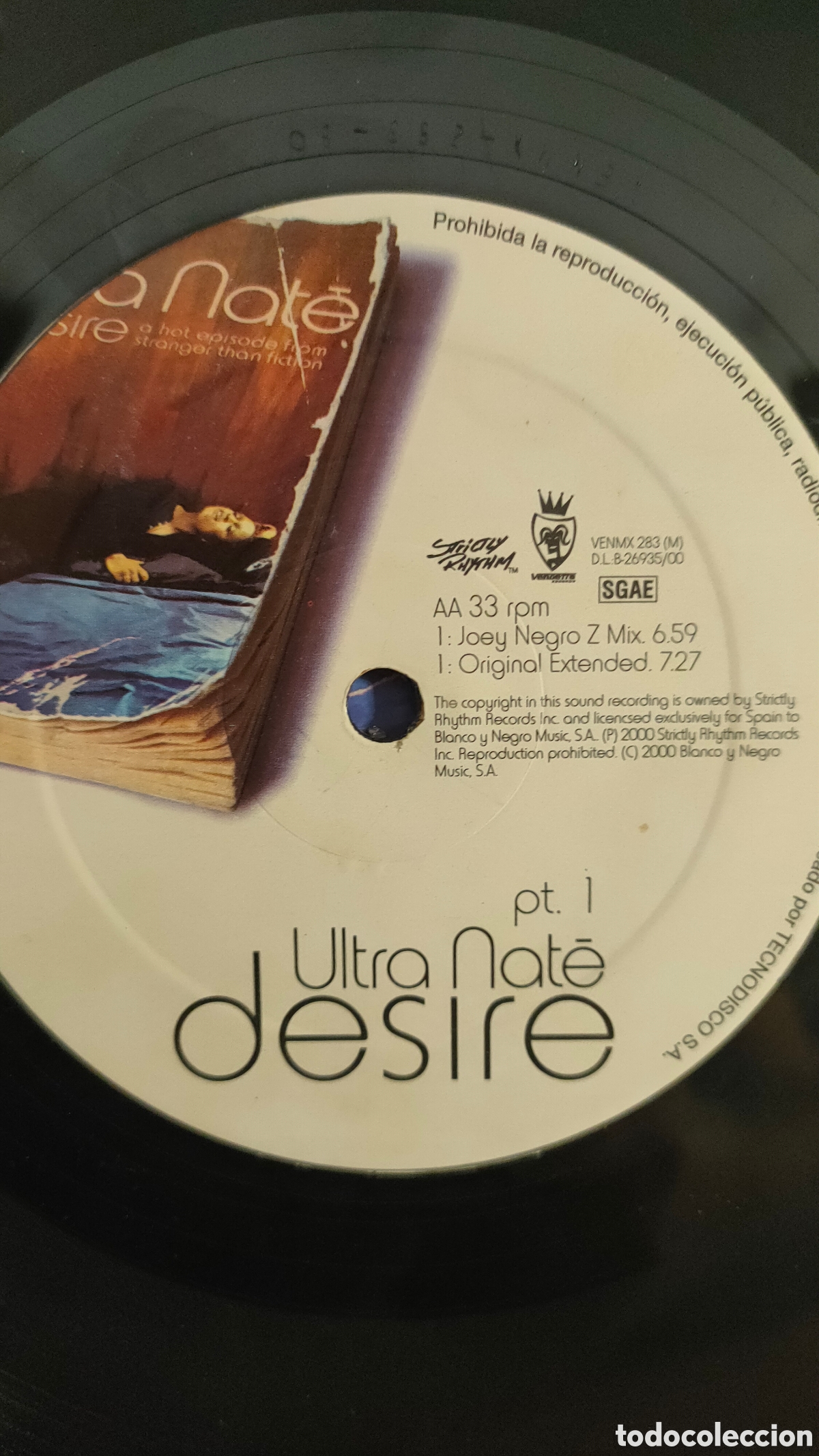 Discos de vinilo: Ultra Nat&eacute; &ndash; Desire..2000 original Spain disco de vinilo - Foto 4