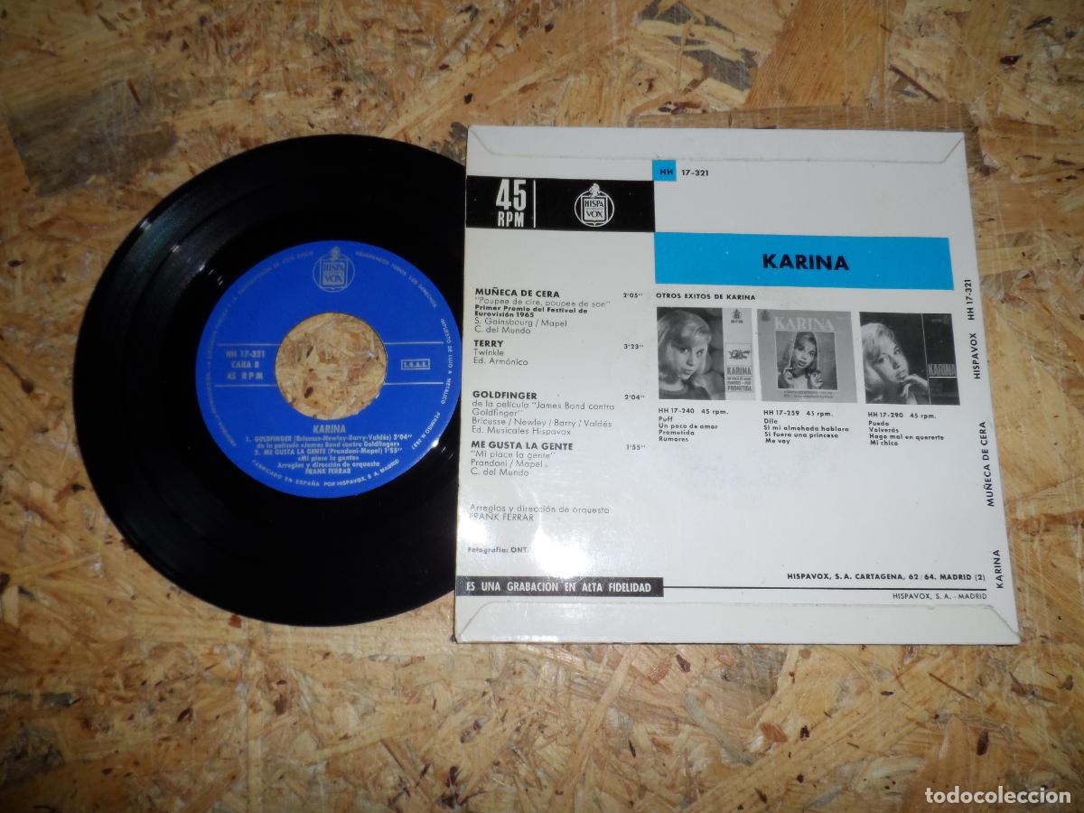 Discos de vinilo: KARINA - GOLDFINGER + 3 - Foto 2