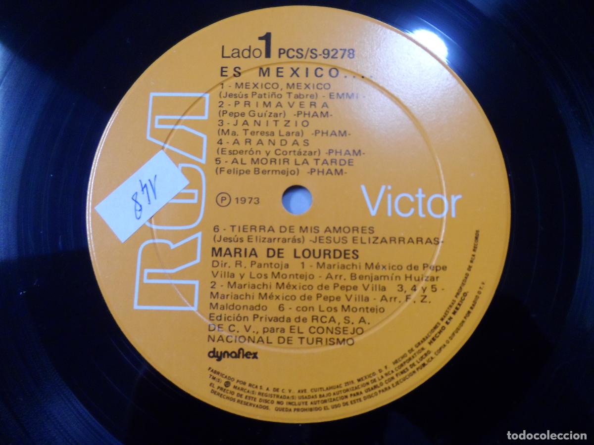Discos de vinilo: Mar&iacute;a De Lourdes - Es Mexico... - Foto 3