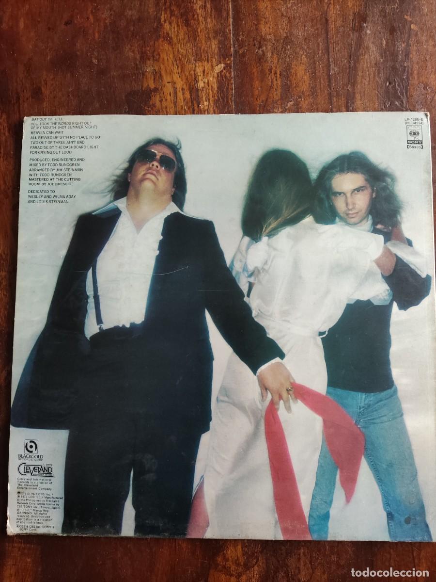 Discos de vinilo: MEAT LOAF. LP BAT OUT OF HELL - Foto 3