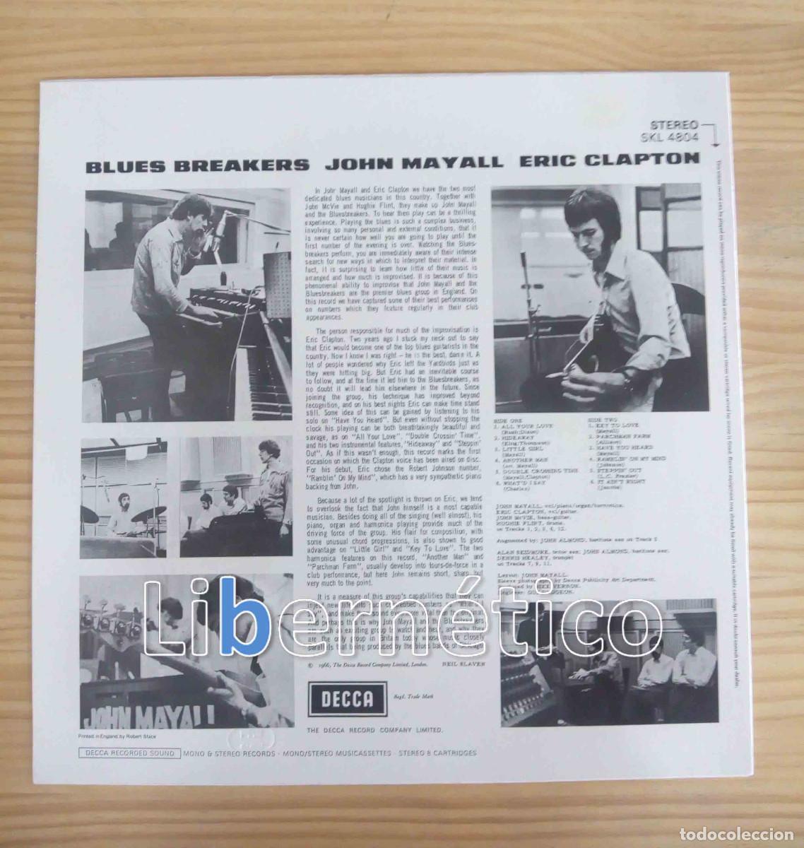 Discos de vinilo: John Mayall With Eric Clapton &ndash; Blues Breakers - Foto 5