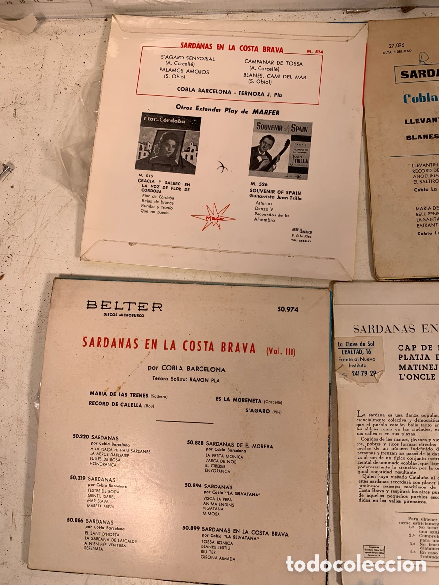 Discos de vinilo: 01_ Lote Eps Sardanas en la Costa Brava - Foto 5
