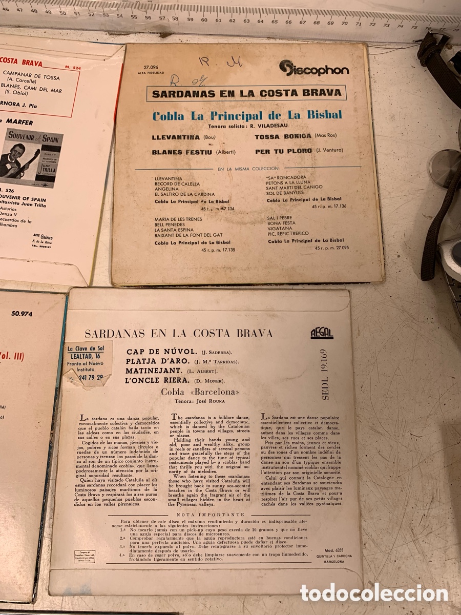 Discos de vinilo: 01_ Lote Eps Sardanas en la Costa Brava - Foto 6