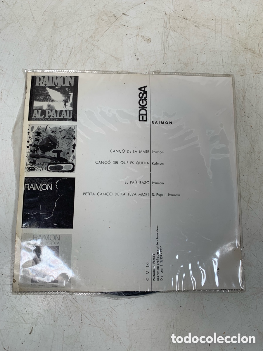 Discos de vinilo: 01_ Ep Raimon - El Pais Basc - Foto 2