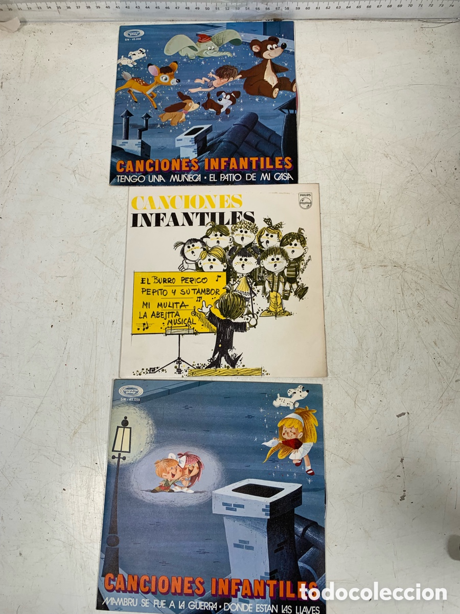 Discos de vinilo: 02_lote Eps canciones infantiles - Foto 1