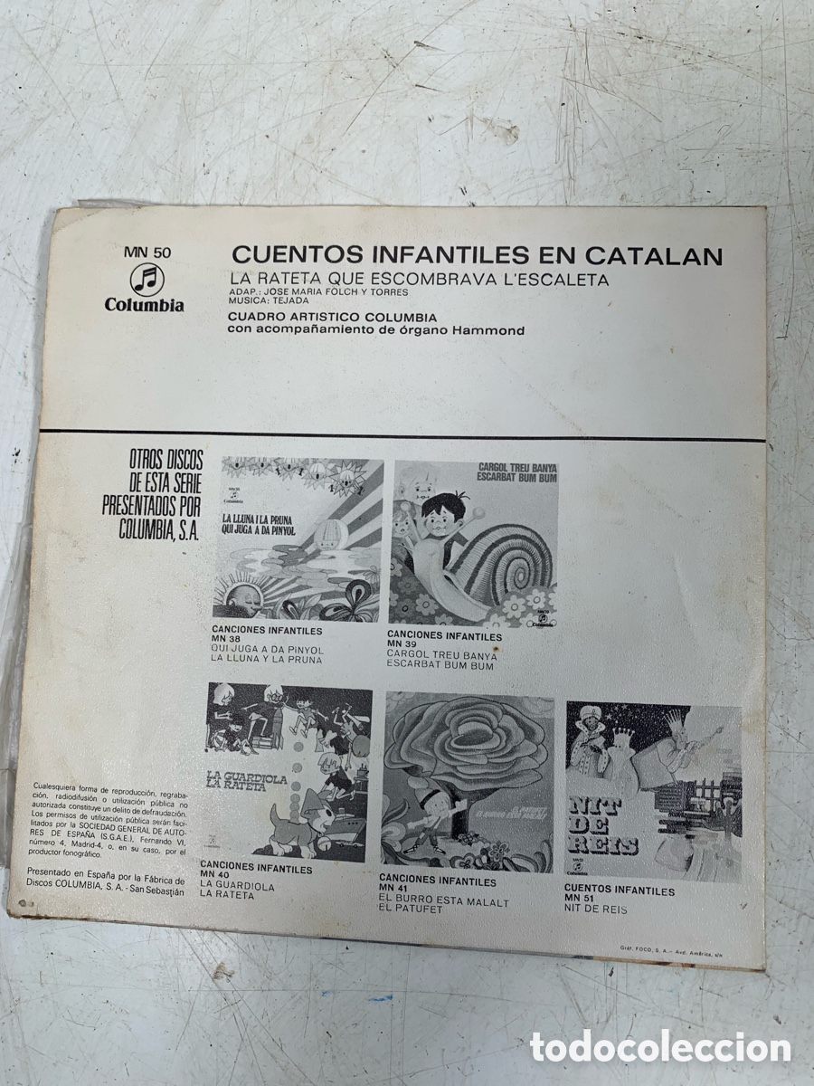 Discos de vinilo: 01_Ep LA RATETA ESCOMBRAVA LESCALETA - Foto 2