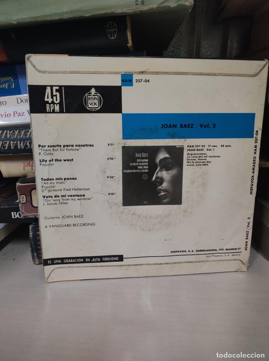 Discos de vinilo: Joan Baez &ndash; Vol.2 EXITOS - Foto 2