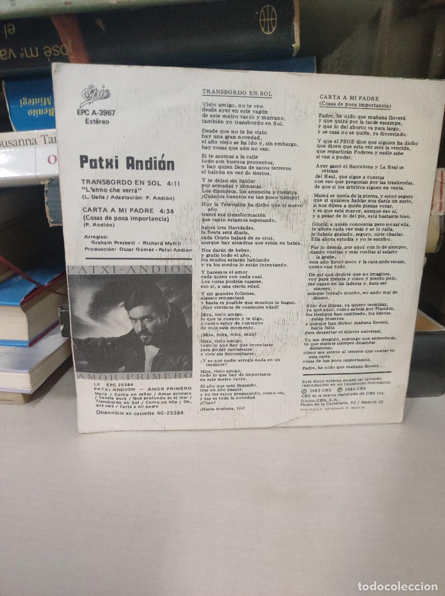 Discos de vinilo: Patxi Andi&oacute;n &ndash; Transbordo En Sol - Foto 2