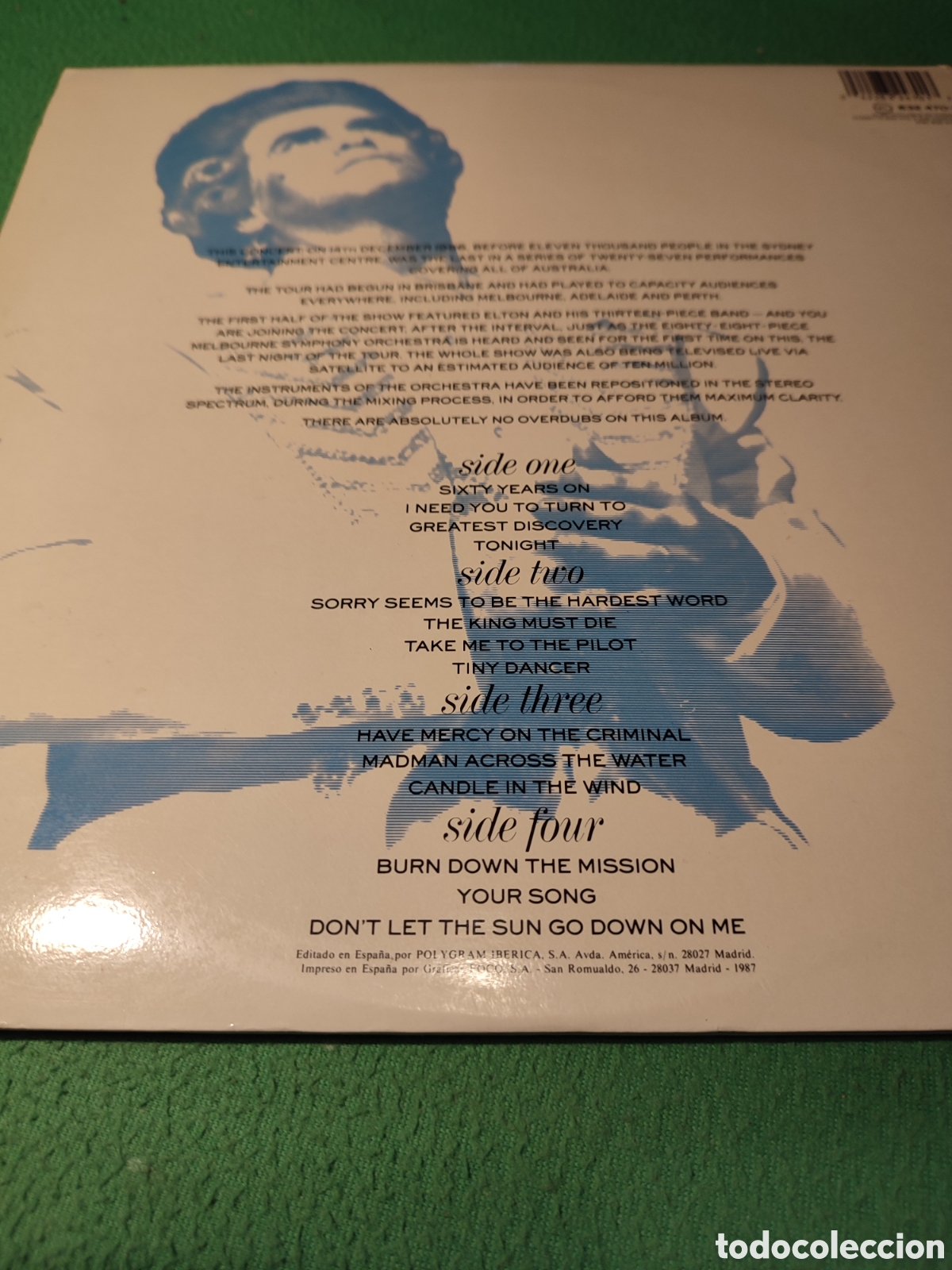 Discos de vinilo: Elton John - Live in Australia 2 Lps - Foto 3