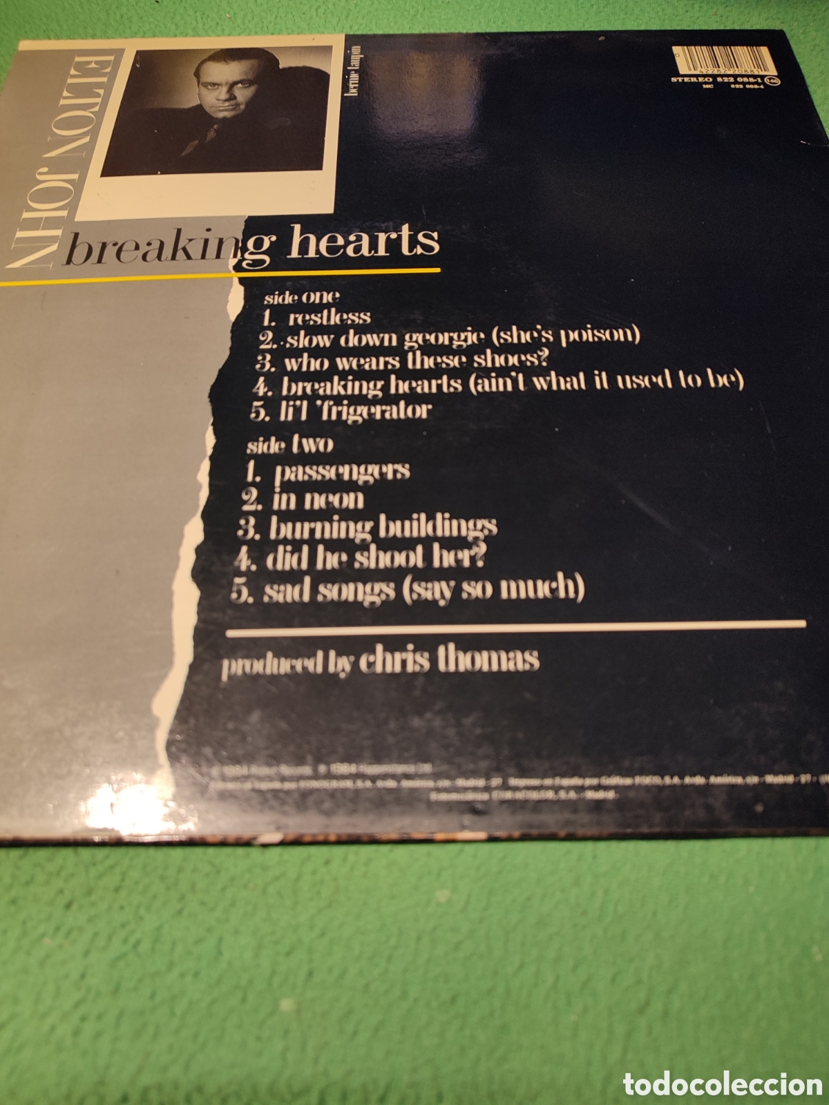 Discos de vinilo: Elton John - Breaking Hearts - Foto 2