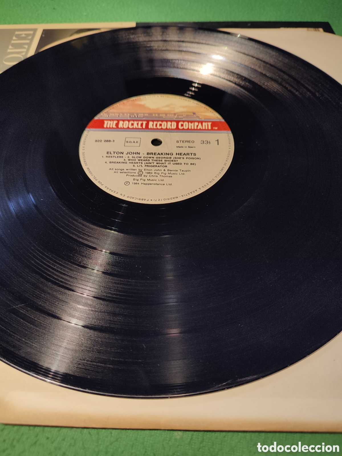 Discos de vinilo: Elton John - Breaking Hearts - Foto 3