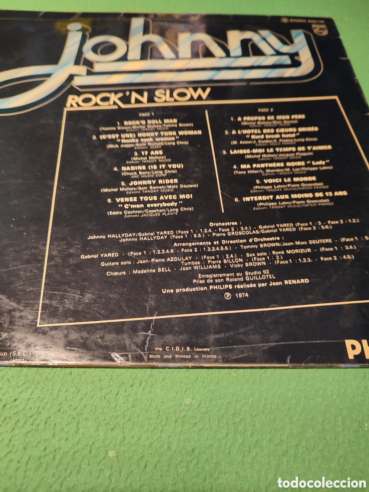 Discos de vinilo: Johnny Hallyday - Rockn slow - Foto 2