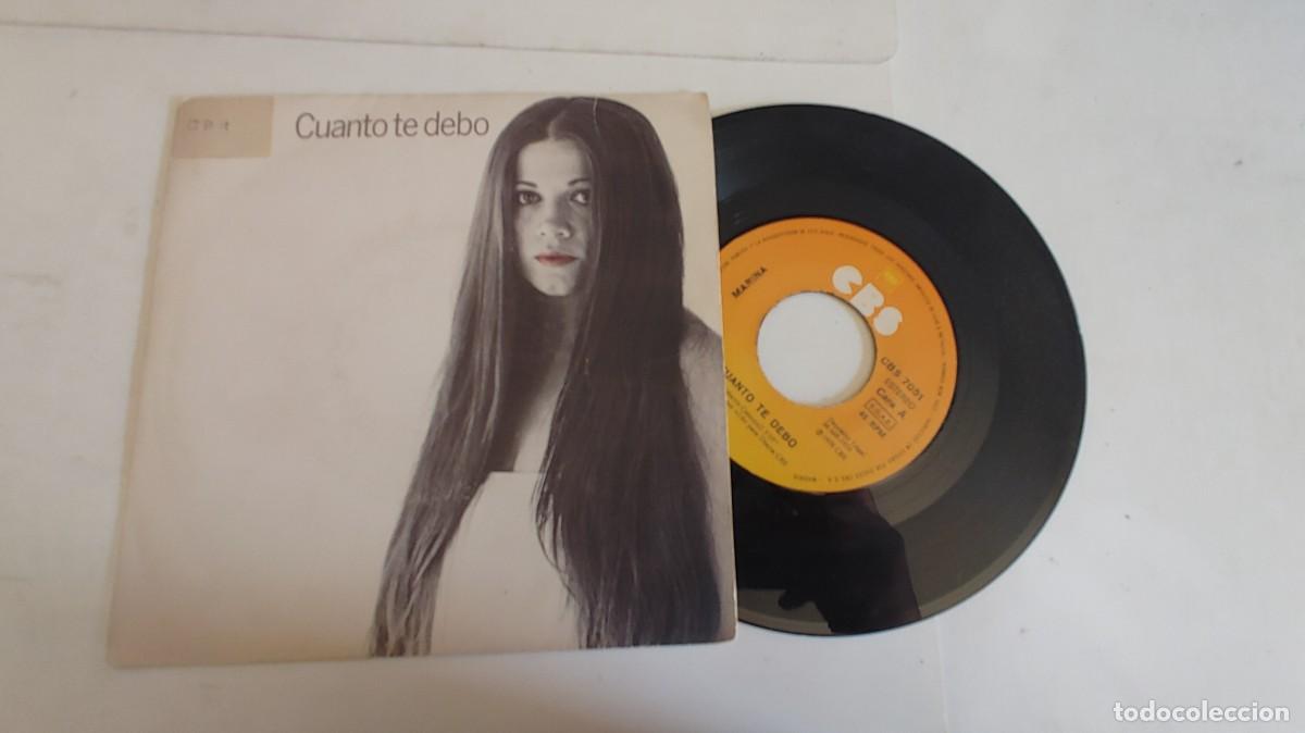 Discos de vinilo: MARINA-SINGLE CUANTO TE DEBO - Foto 1