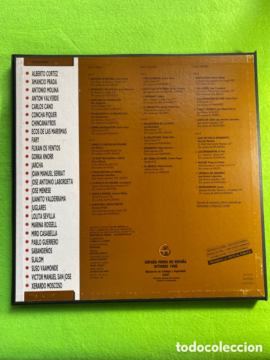 Discos de vinilo: Espa&ntilde;a fuera de Espa&ntilde;a ( Rafael Alberti) - Foto 2