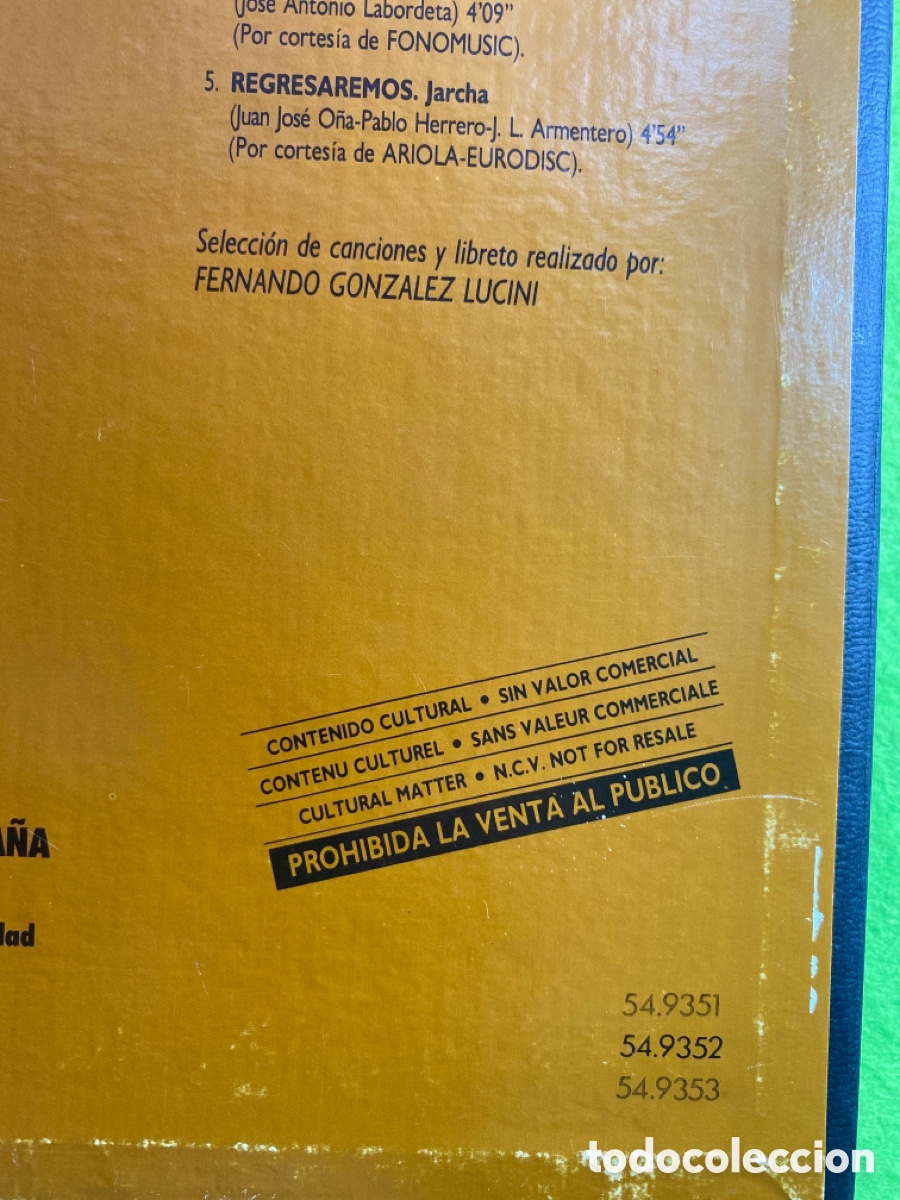 Discos de vinilo: Espa&ntilde;a fuera de Espa&ntilde;a ( Rafael Alberti) - Foto 3