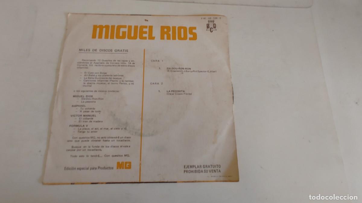Discos de vinilo: MIGUEL RIOS-SINGLE DA DOU RON RON - Foto 2