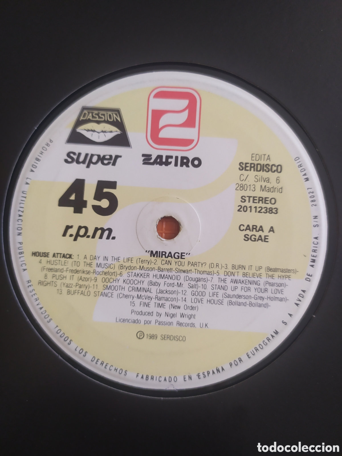 Discos de vinilo: Maxi single Mirage.&nbsp;House Attack - Foto 2