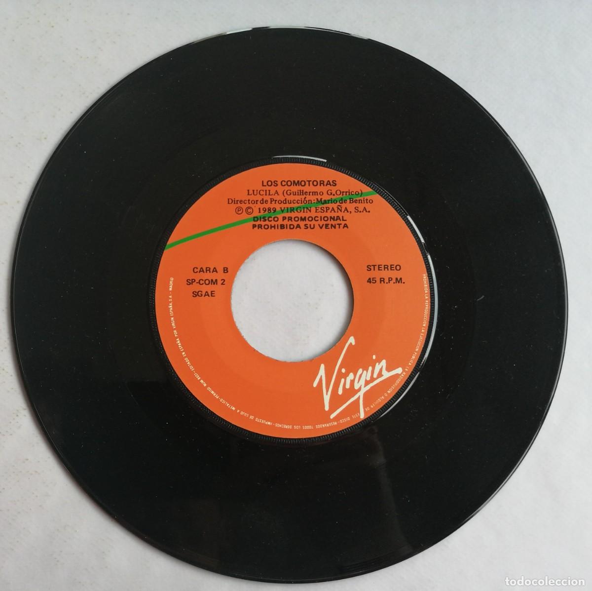 Discos de vinilo: Loscomotoras, Mi Chica Teddy Lucila, Virgin SP-COM 2 - Foto 4