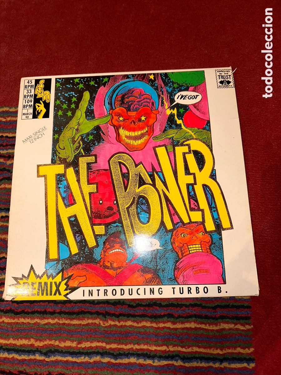 Discos de vinilo: Snap - The power Remix introducing Turbo B maxi 12&rdquo; - Foto 1