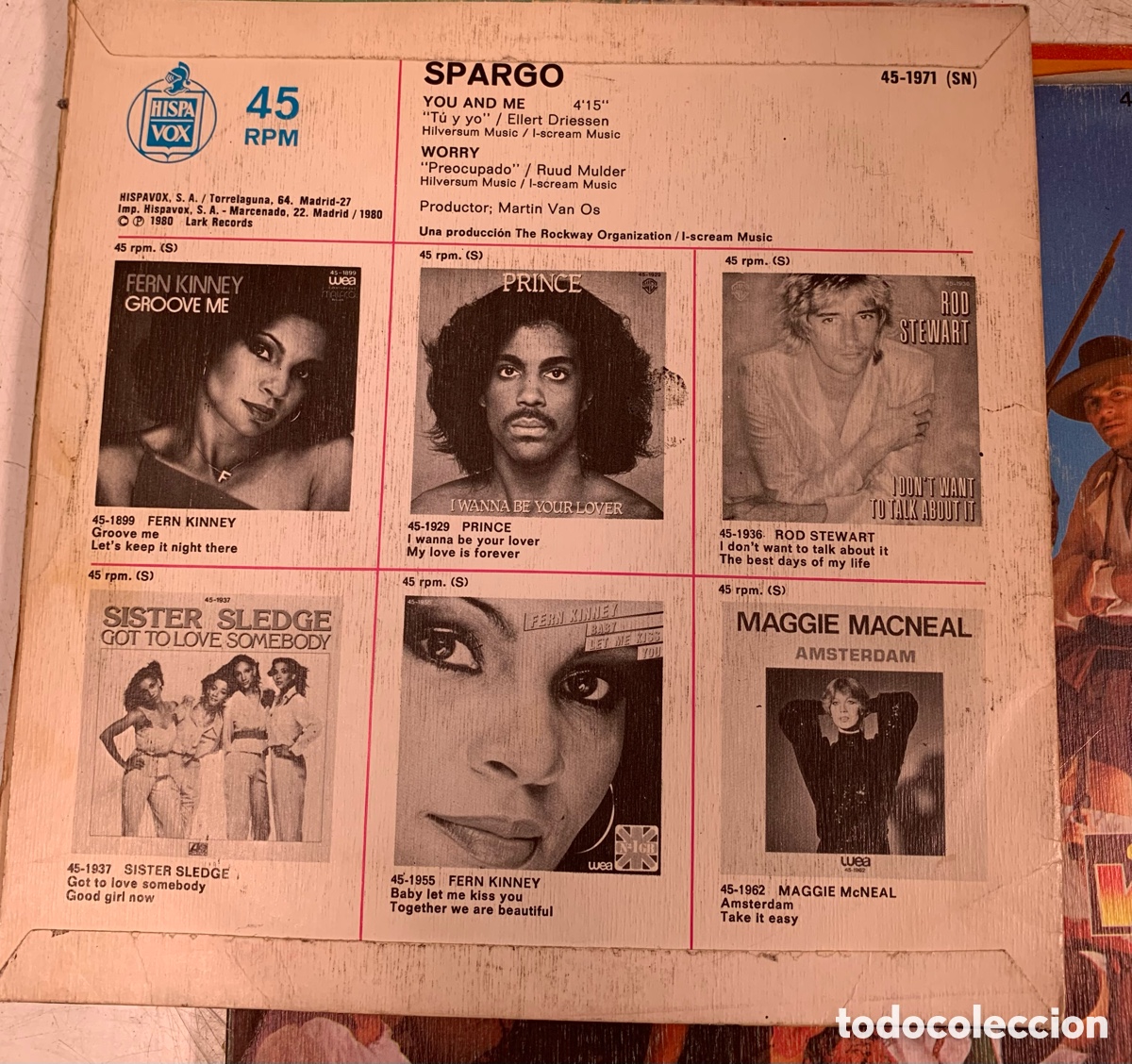 Discos de vinilo: 01_ SPARGO. YO AND ME. WORRY. SINGLE - Foto 2