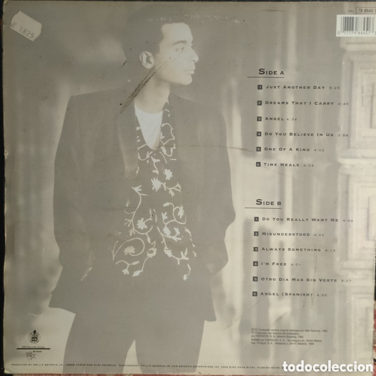 Discos de vinilo: Jon Secada &ndash; Jon Secada ..1992 original Spain LP disco de vinilo - Foto 2