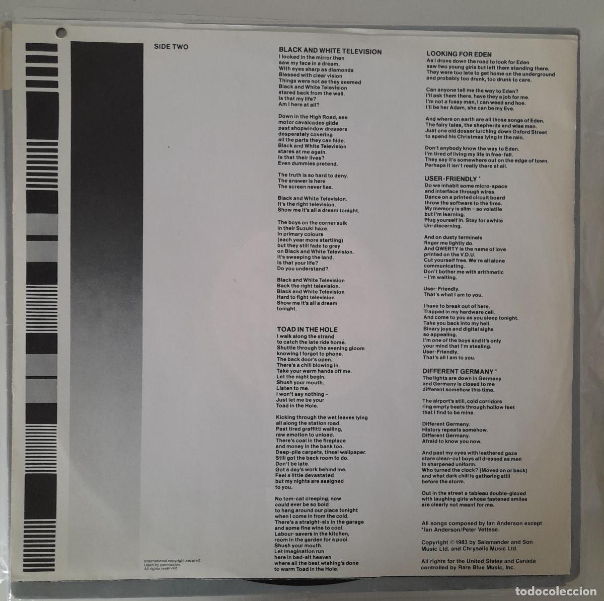 Discos de vinilo: IAN ANDERSON &rdquo;WALK INTO LIGHT&rdquo; (41/83/1). - Foto 4