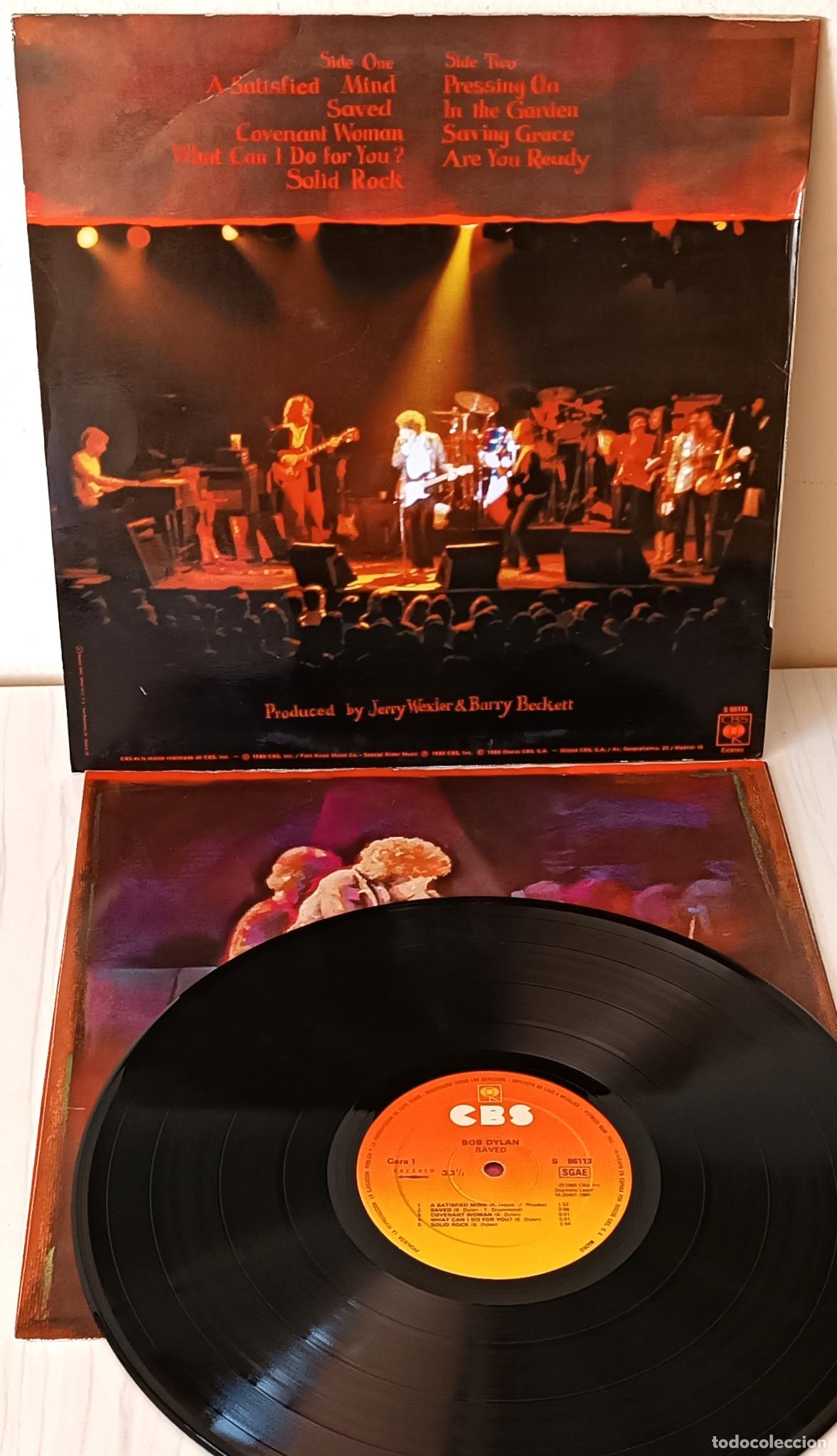 Discos de vinilo: BOB DYLAN - SAVED C B S - 1980 - Foto 2