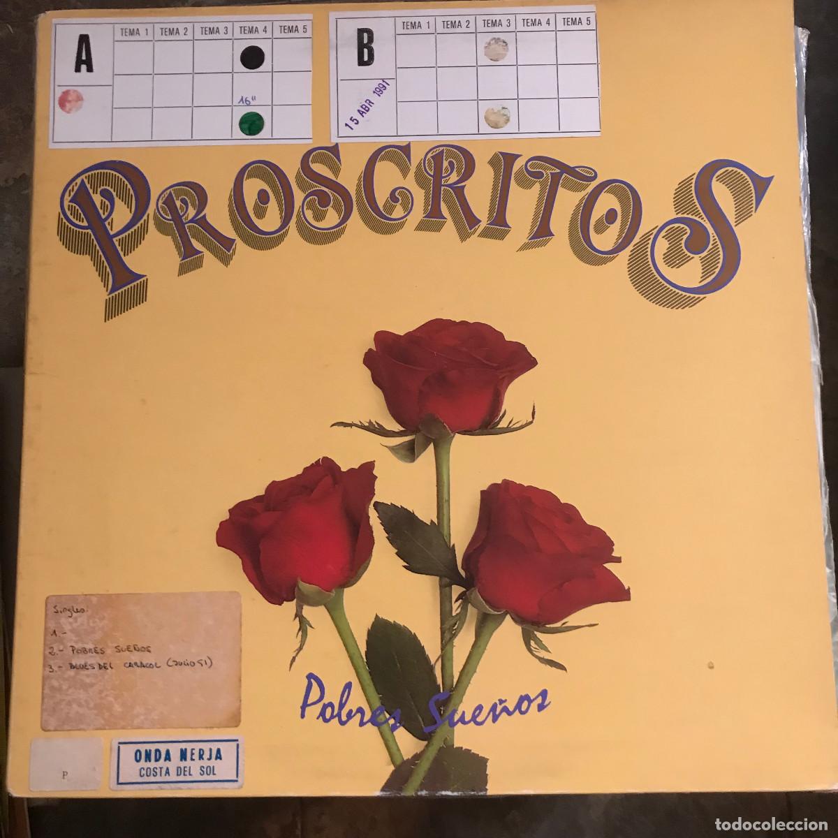 Discos de vinilo: PROSCRITOS - POBRES SUE&Ntilde;OS - LP INTERFERENCIAS 1990 - Foto 1