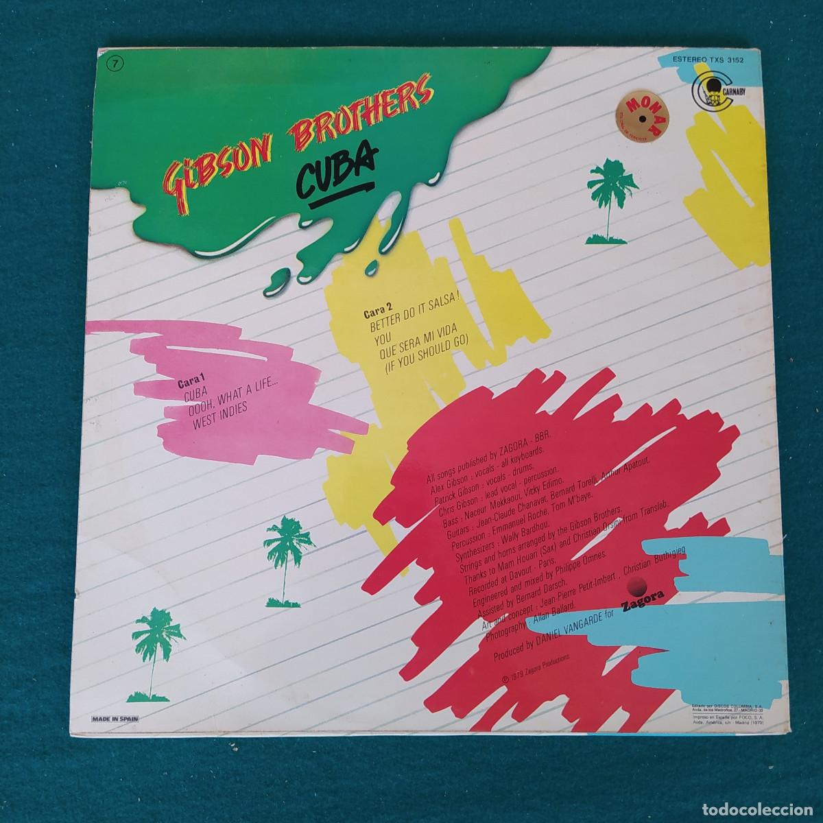 Discos de vinilo: Gibson Brothers &ndash; Cuba - Foto 2