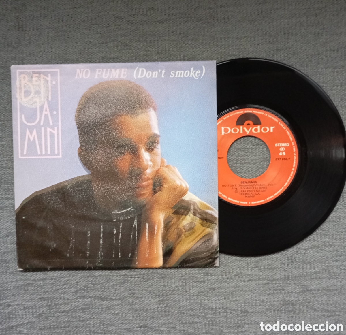 Discos de vinilo: Benjamin. Dont Smoke/ Vaticano. Single 7&rdquo;, a&ntilde;o 1990. - Foto 1