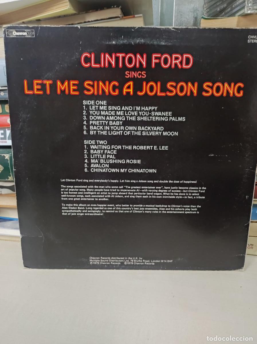 Discos de vinilo: Clinton Ford &ndash; Let Me Sing A Jolson Song - Foto 2
