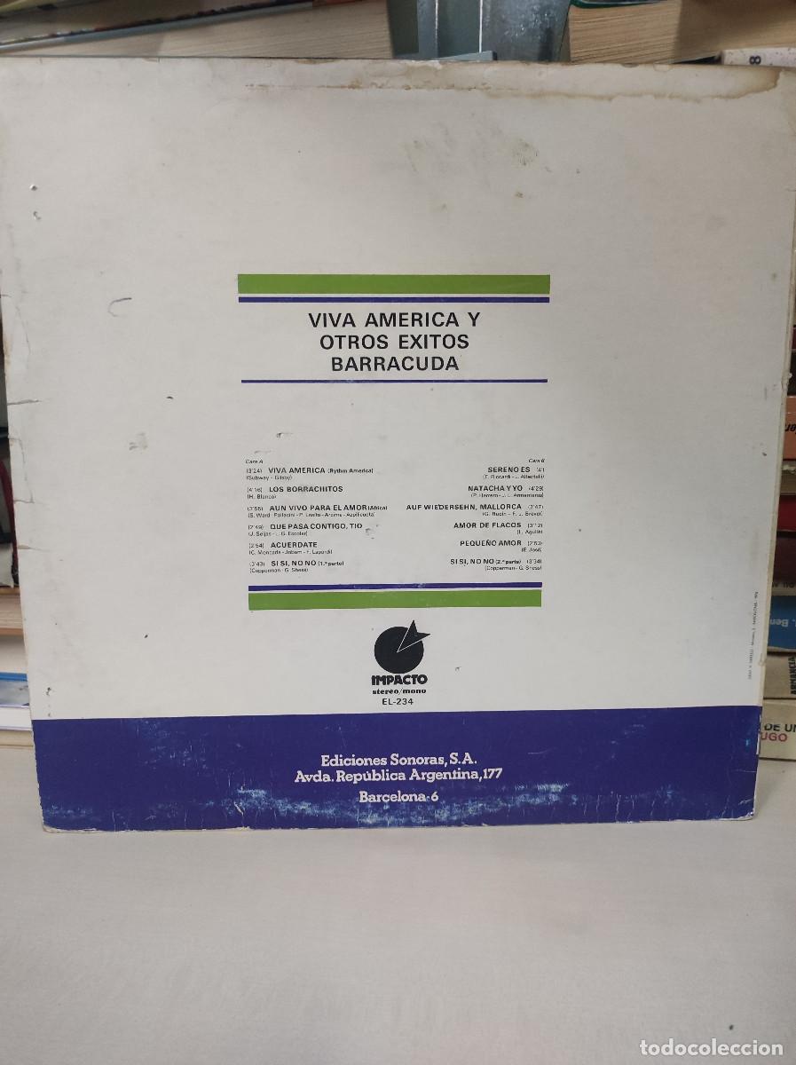 Discos de vinilo: VIVA AMERICA Y OTROS EXITOS BARRACUDA - Foto 2