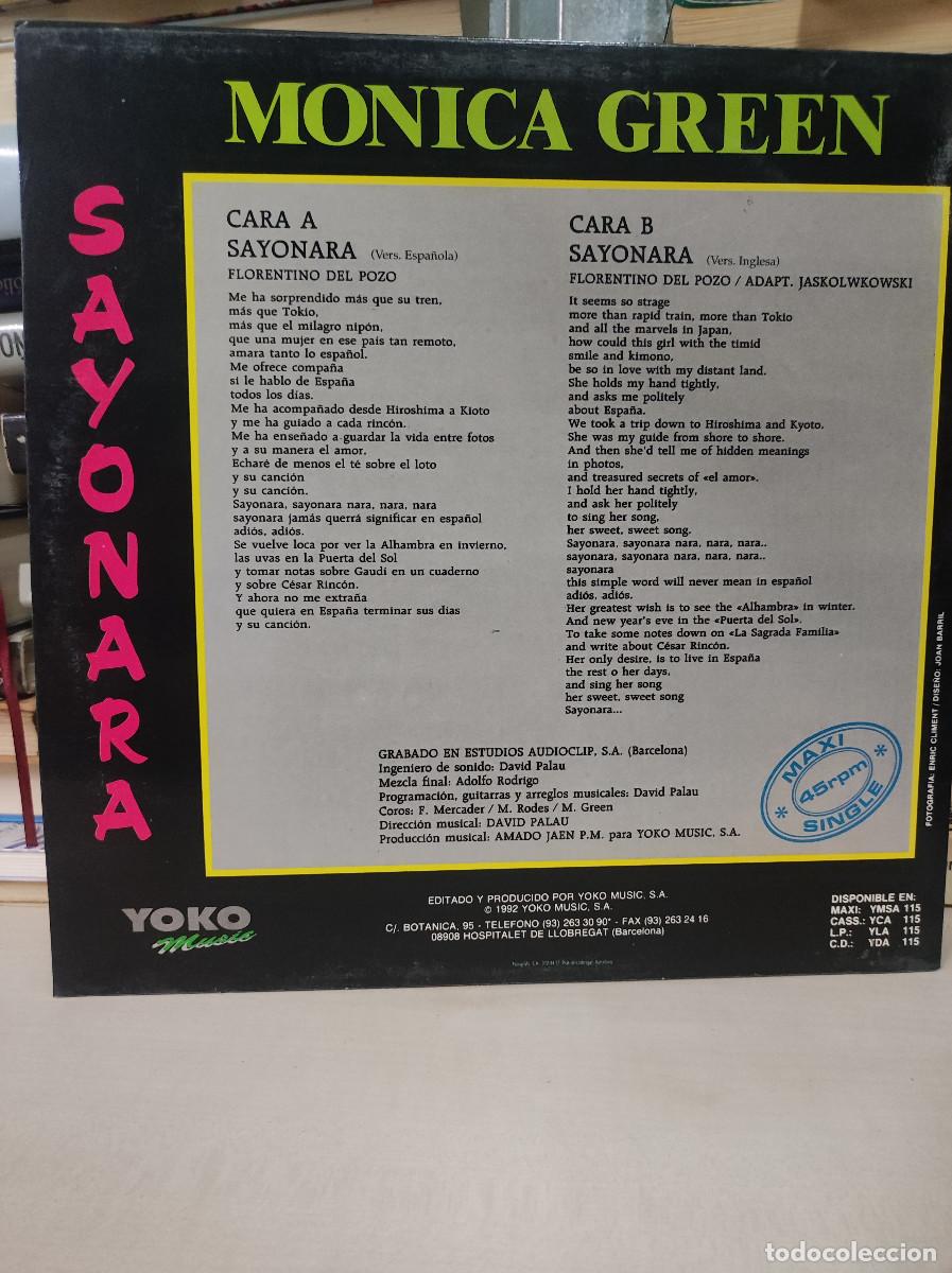 Discos de vinilo: Monica Green &ndash; Sayonara - Foto 2
