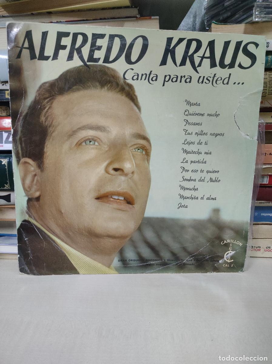 Discos de vinilo: Alfredo Kraus &ndash; Canta Para Usted... - Foto 1