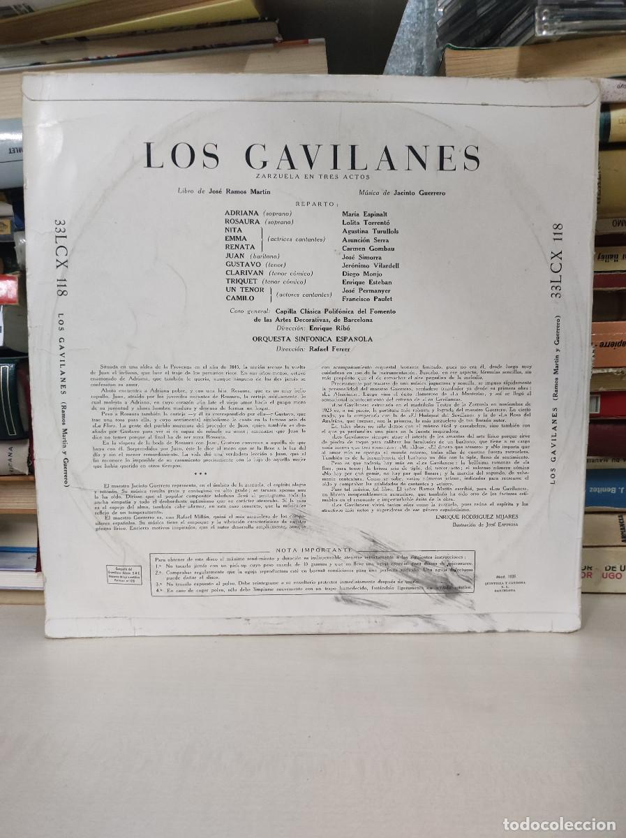 Discos de vinilo: Jacinto Guerrero &ndash; Los Gavilanes - Foto 2