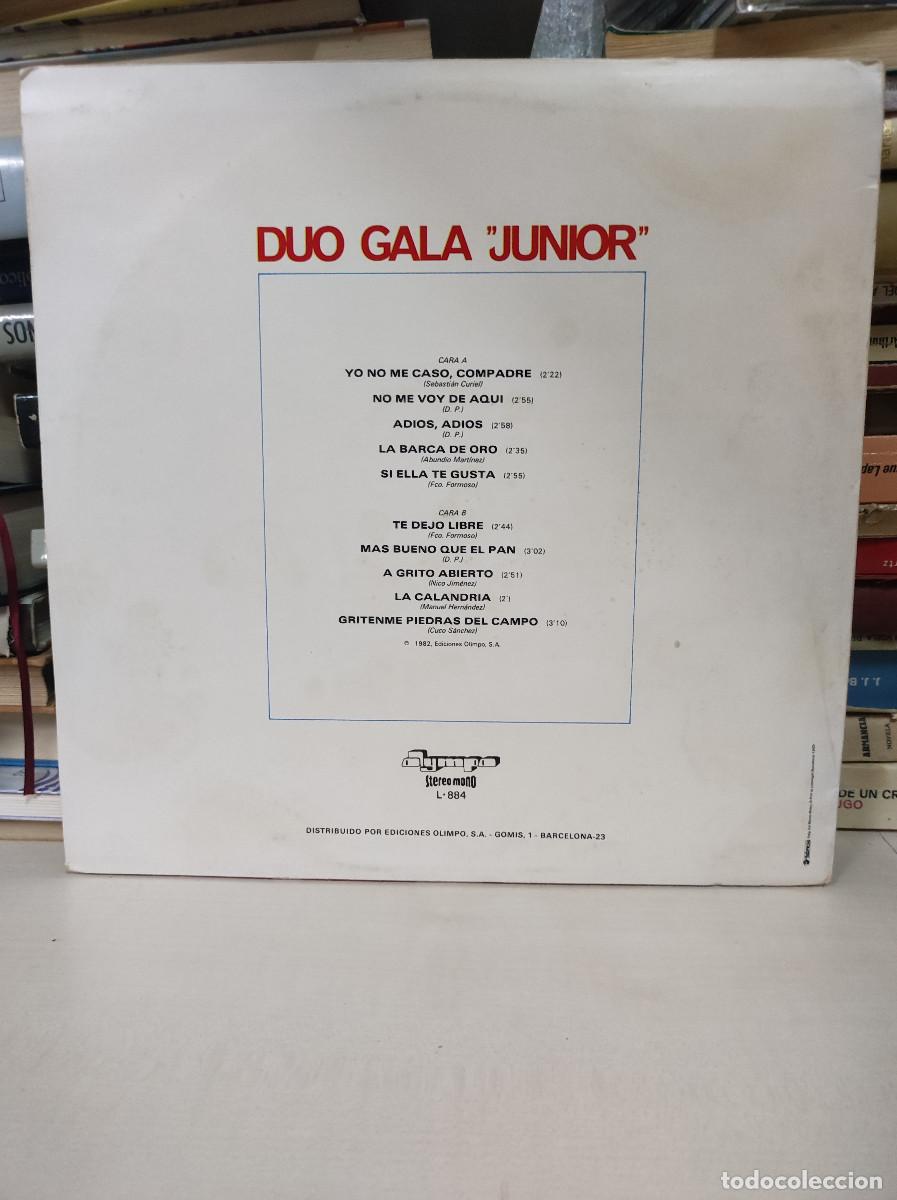 Discos de vinilo: D&uacute;o Gala &rdquo;Junior&rdquo; &ndash; Yo No Me Caso Compadre - Foto 2