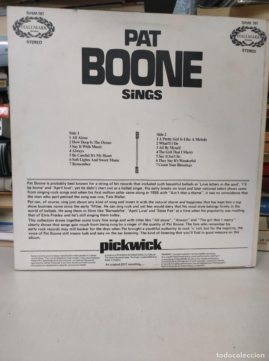 Discos de vinilo: Pat Boone &ndash; Pat Boone Sings - Foto 2