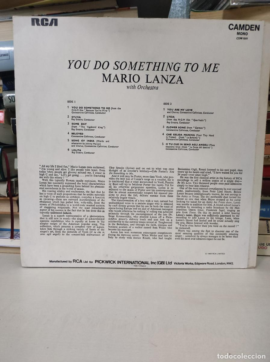 Discos de vinilo: Mario Lanza &ndash; You Do Something To Me - Foto 2