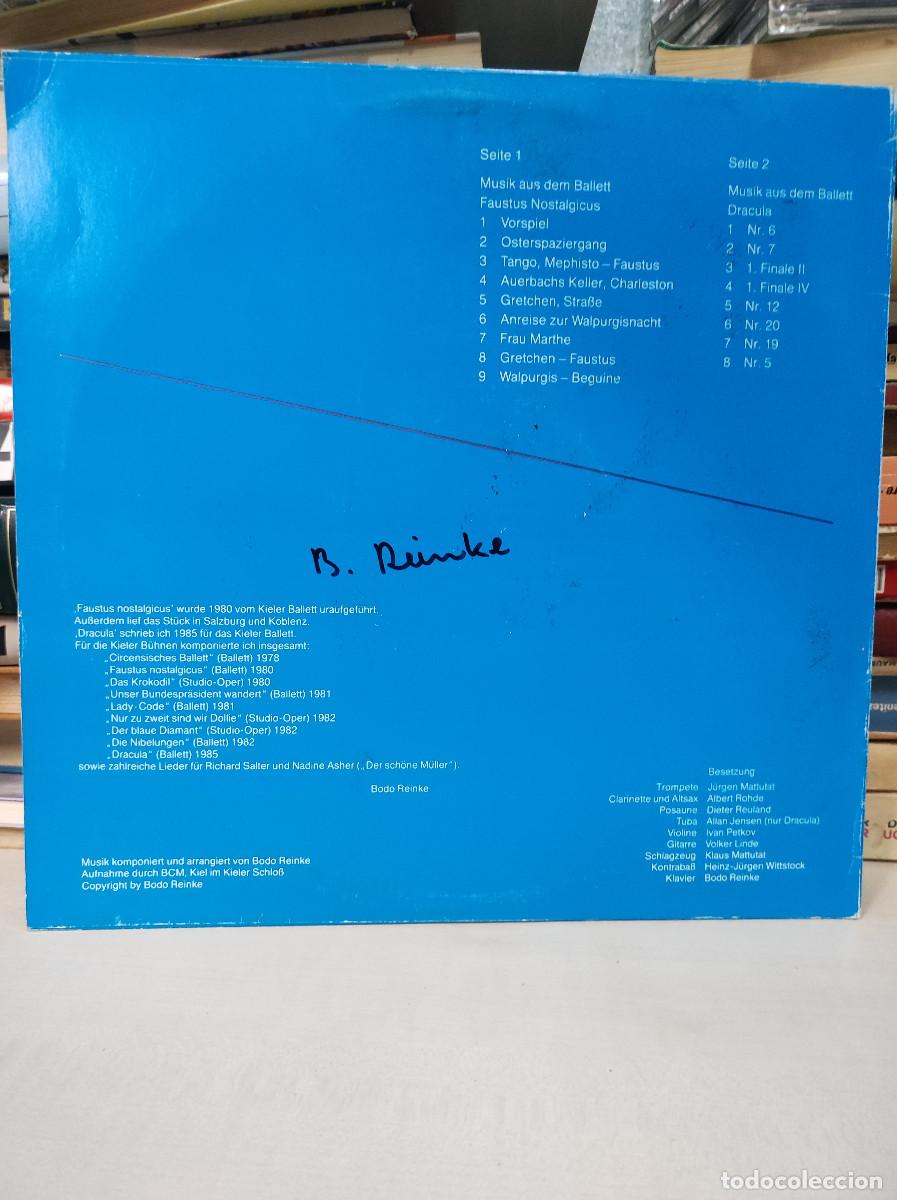 Discos de vinilo: 12&rdquo; Vinyl - BODO REINKE - Faustus Nostalgicus / Dracula - Foto 2