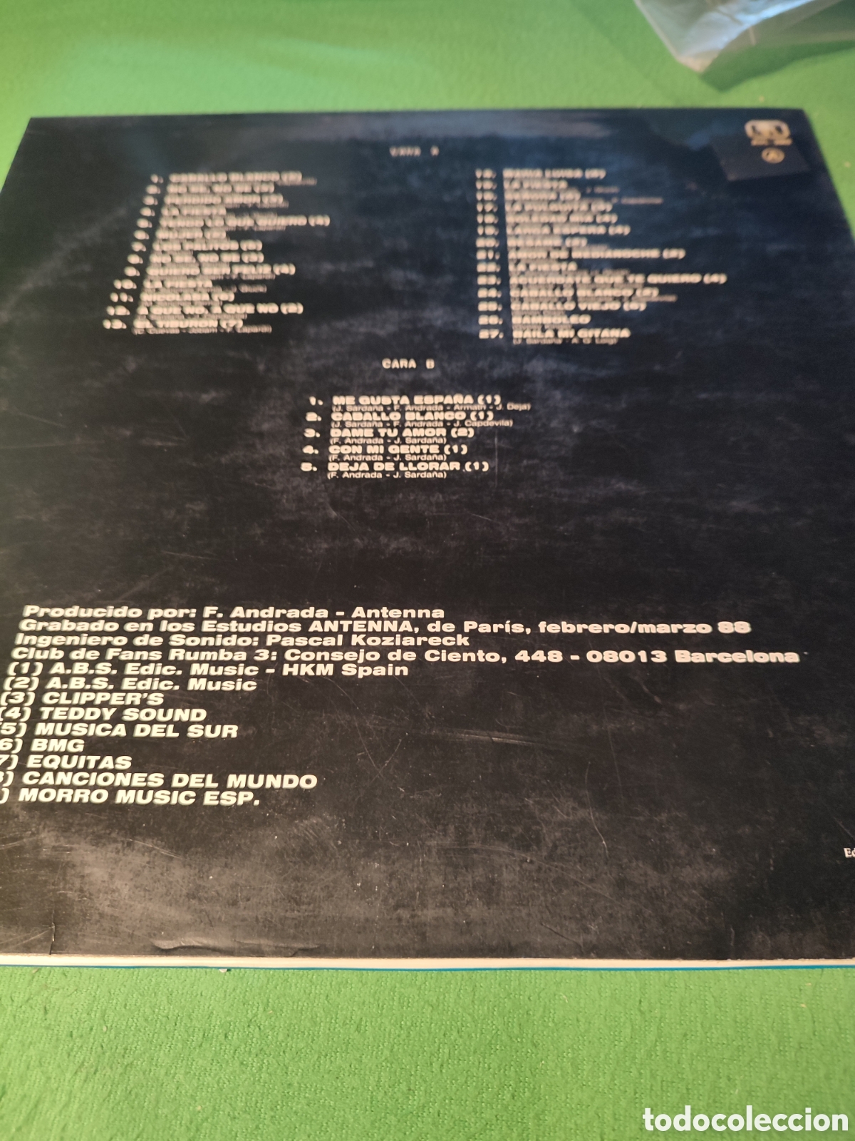 Discos de vinilo: Rumba Tres - &Eacute;xitos rumbas discoteca 88 - Foto 2