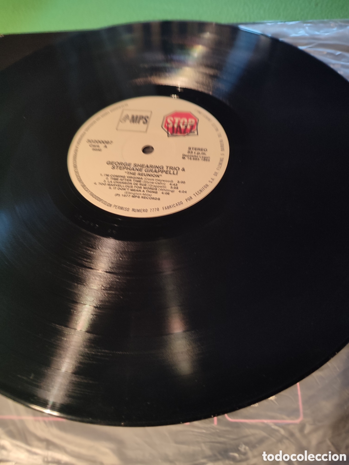 Discos de vinilo: George Shearing and Stephane Grappelli - Reuni&oacute;n - Foto 3