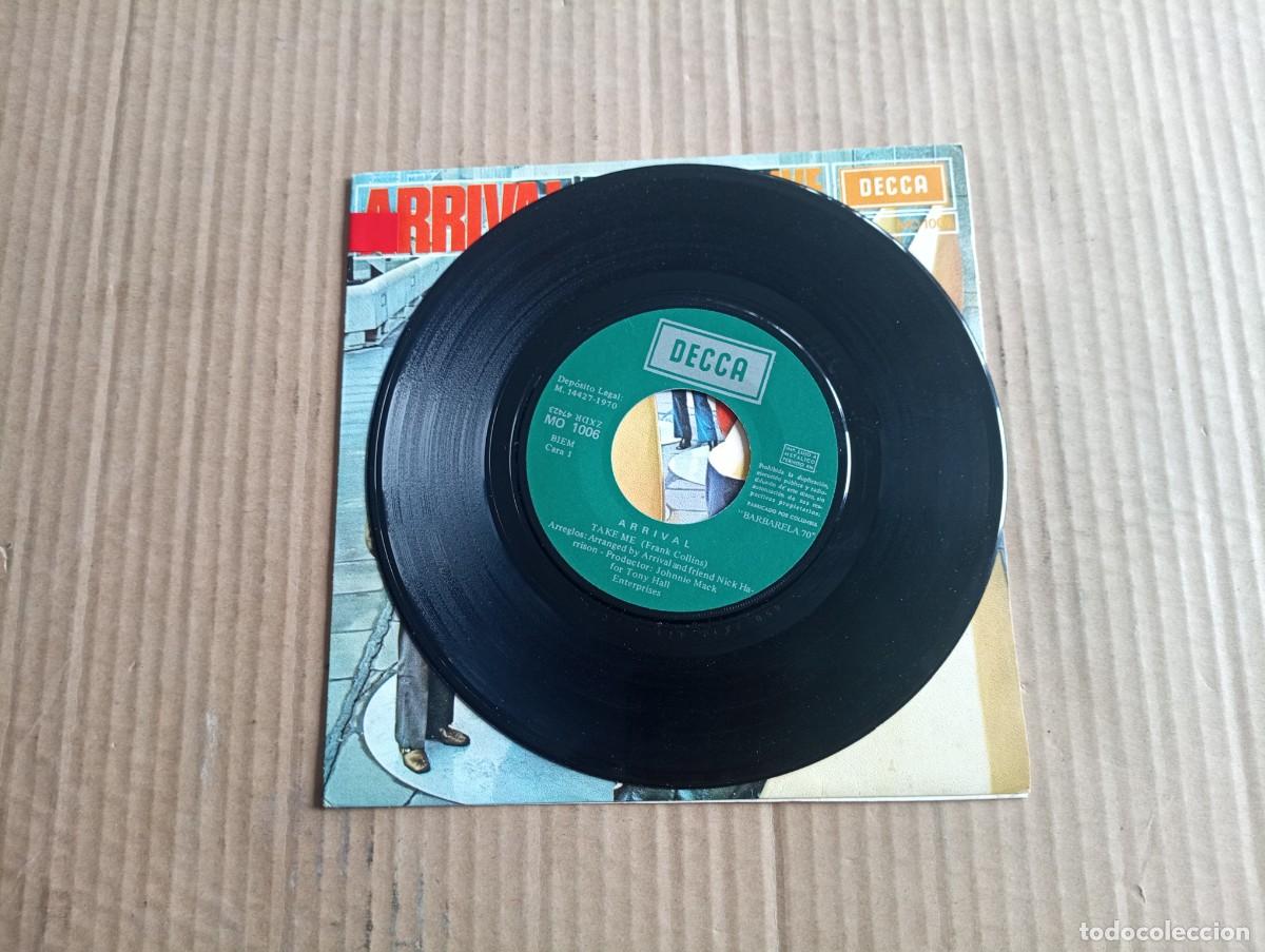 Discos de vinilo: ARRIVAL - TAKE ME SINGLE 1970 EDICION ESPA&Ntilde;OLA - Foto 2