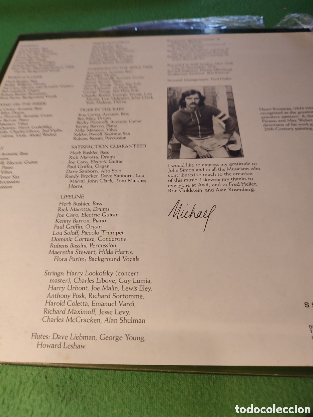 Discos de vinilo: Michael Franks - Tiger in the rain - Foto 4