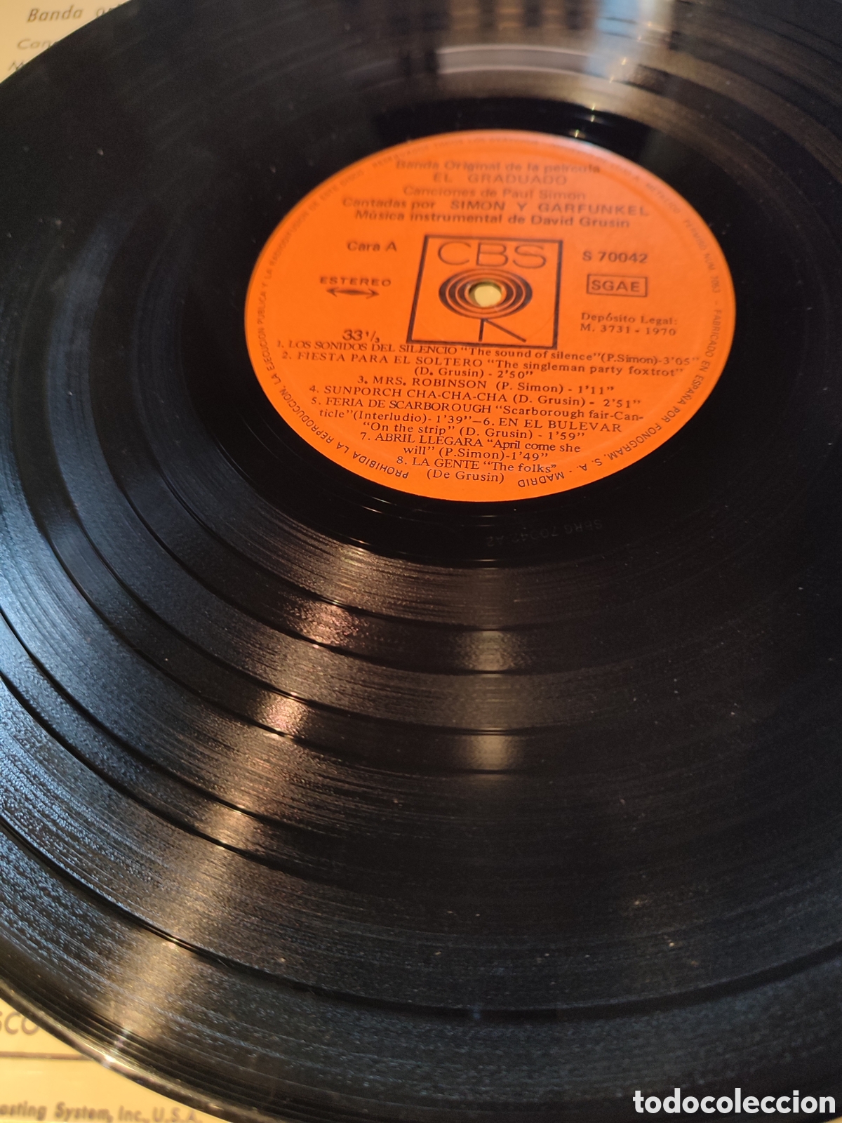 Discos de vinilo: Simon & Garfunkel - BSO El graduado - Foto 3