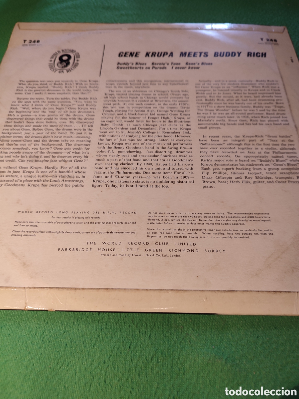 Discos de vinilo: Gene Krupa Meets Buddy Rich - Same - Foto 2
