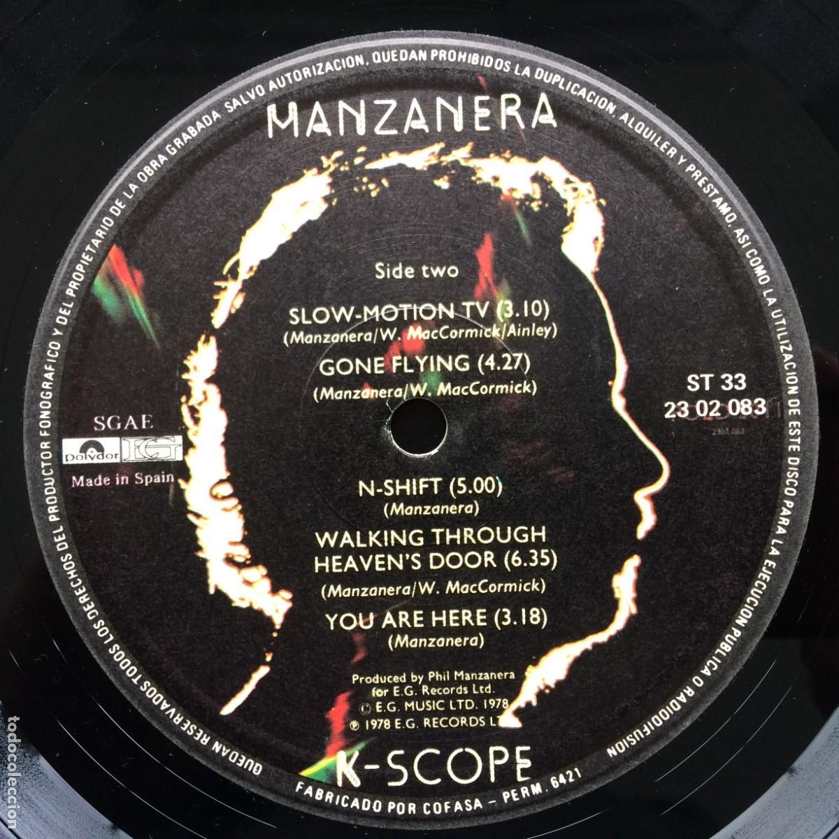 Discos de vinilo: Phil Manzanera &ndash; K-Scope, Spain 1979 Polydor - Foto 4
