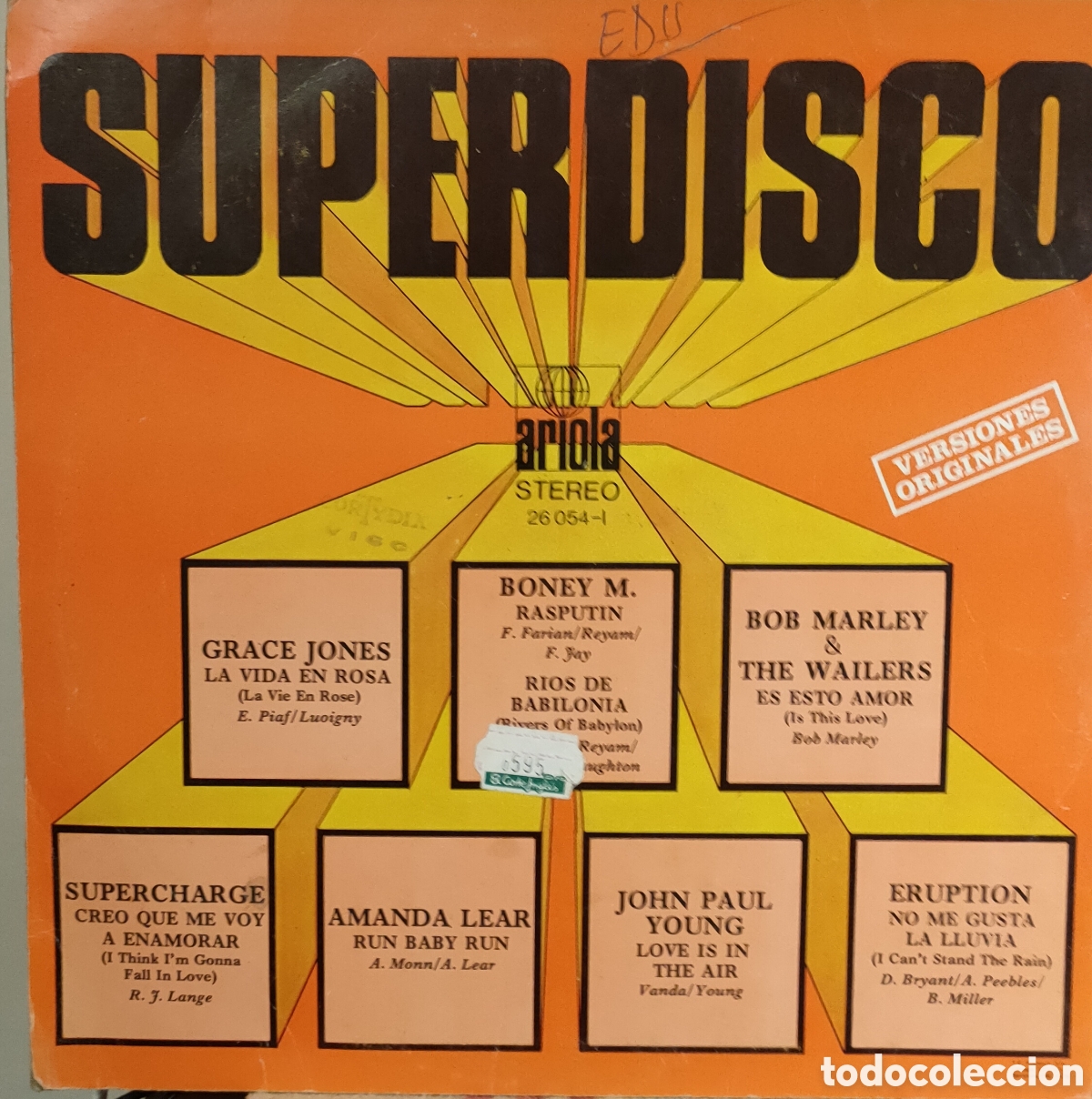 Discos de vinilo: Superdisco - Ariola ..1978 original Spain.. LP disco de vinilo - Foto 2